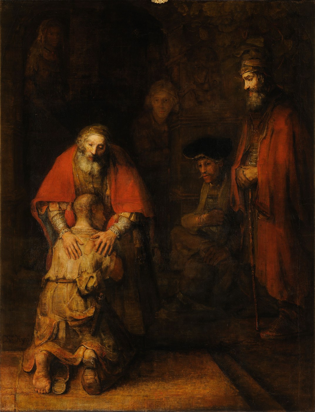The Return of the Prodigal Son — Rembrandt, 1668 The return of the prodigal son, an image of repentance and God's mercy — The Return of the Prodigal Son by Rembrandt