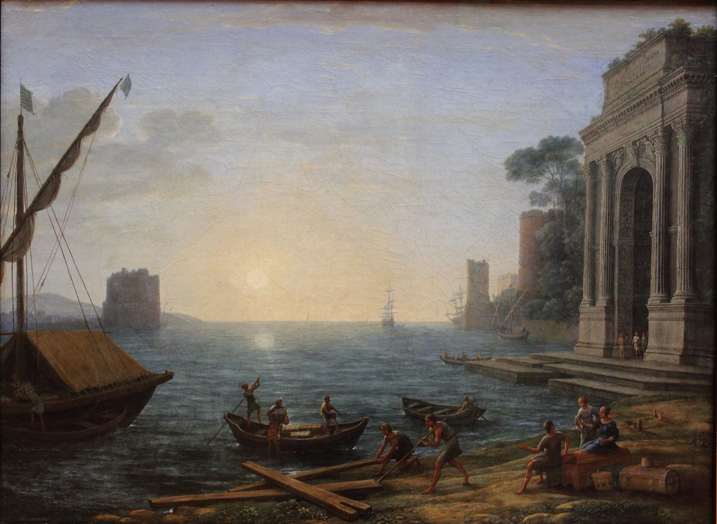 A Seaport at Sunrise — Claude Lorrain, 1674 An image of Christian hope: light breaking over the harbour at dawn — A Seaport at Sunrise by Claude Lorrain