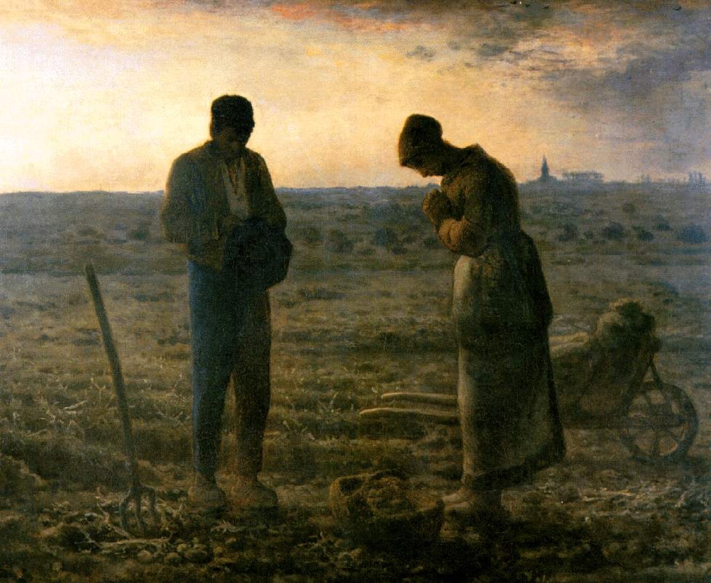 The Angelus — Jean-François Millet, 1857 The Angelus: the Incarnation announced by the angel to the Virgin Mary — The Angelus by Jean-François Millet